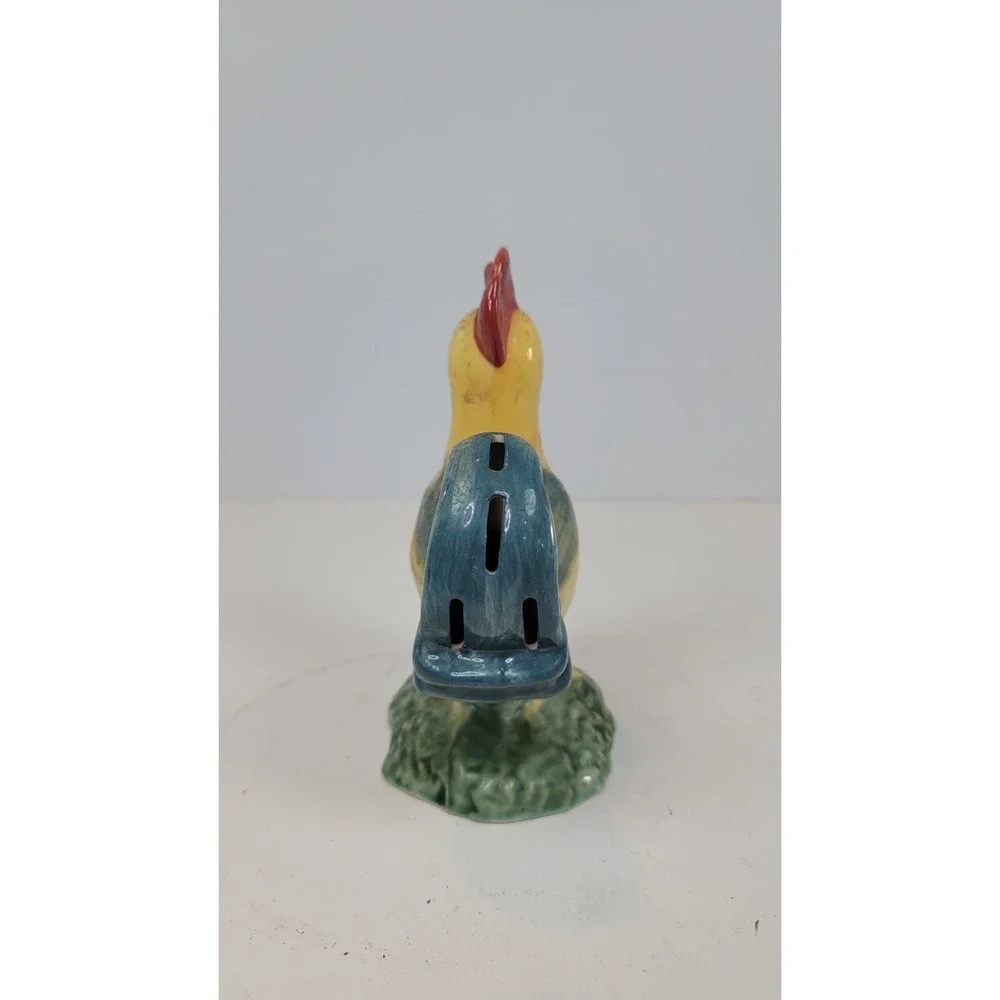 Ceramic Rooster Measuring Spoon Holder Set Farmhouse Kitchen Decor No Spoons